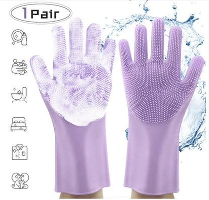 Silicone Dishwashing Gloves – Non-Slip & Heat-Resistant