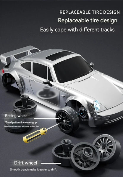 RC Drift Car with LED Lights – 2.4GHz, 20KM/H, 4WD