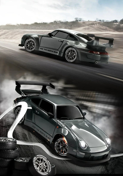 RC Drift Car with LED Lights – 2.4GHz, 20KM/H, 4WD