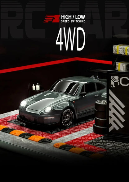 RC Drift Car with LED Lights – 2.4GHz, 20KM/H, 4WD