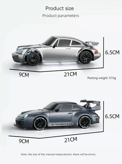 RC Drift Car with LED Lights – 2.4GHz, 20KM/H, 4WD