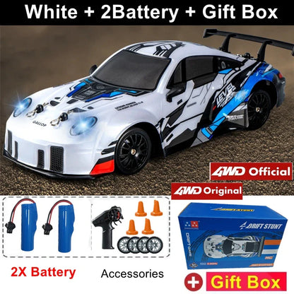 RC Drift Car with LED Lights – 2.4GHz, 20KM/H, 4WD