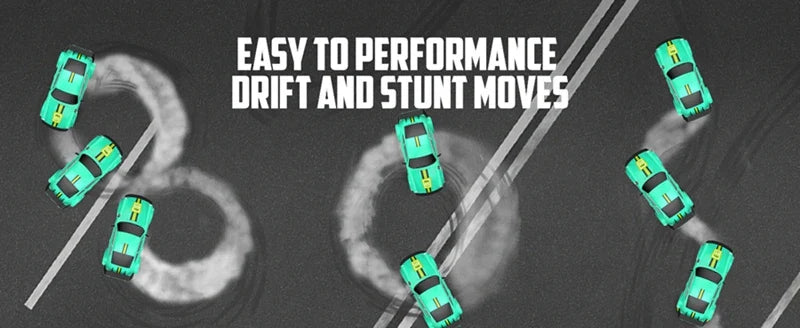 RC Drift Car with LED Lights – 2.4GHz, 20KM/H, 4WD