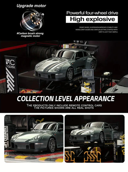 RC Drift Car with LED Lights – 2.4GHz, 20KM/H, 4WD