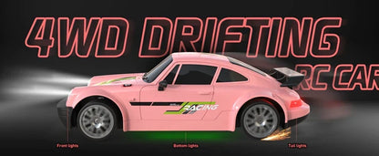 RC Drift Car with LED Lights – 2.4GHz, 20KM/H, 4WD