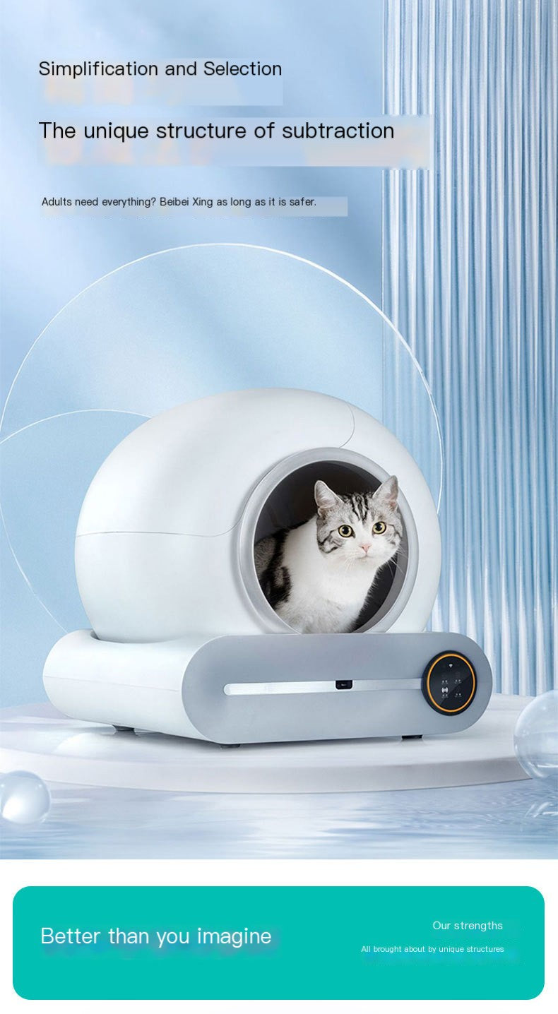 Smart Automatic Cat Litter Box with Odor Control – Large Capacity