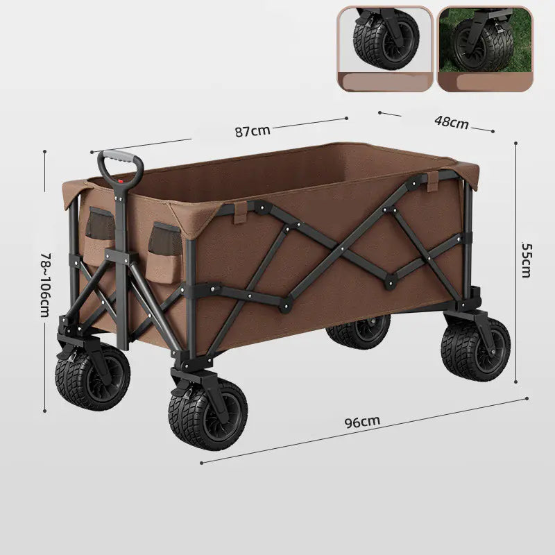 Foldable Camping Cart - Heavy Duty Outdoor Wagon