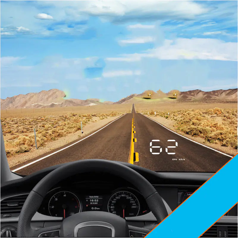 Mileage Projection Head-Up Display for Speed, Voltage, Temp