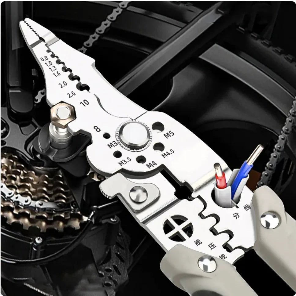 Adjustable Wire Crimping & Stripping Tool – Multi-Function Precision Pliers