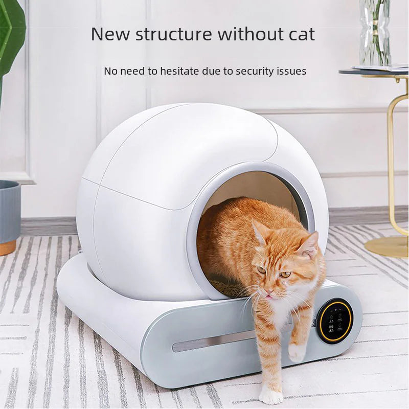Smart Automatic Cat Litter Box with Odor Control – Large Capacity