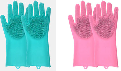 Silicone Dishwashing Gloves – Non-Slip & Heat-Resistant